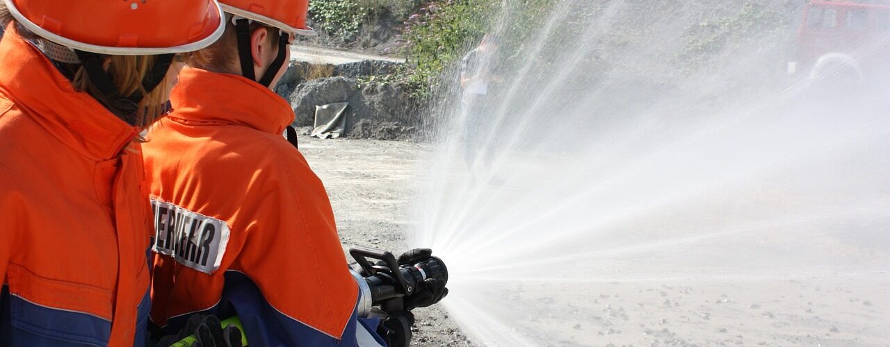 youth fire brigade, exercise, youth