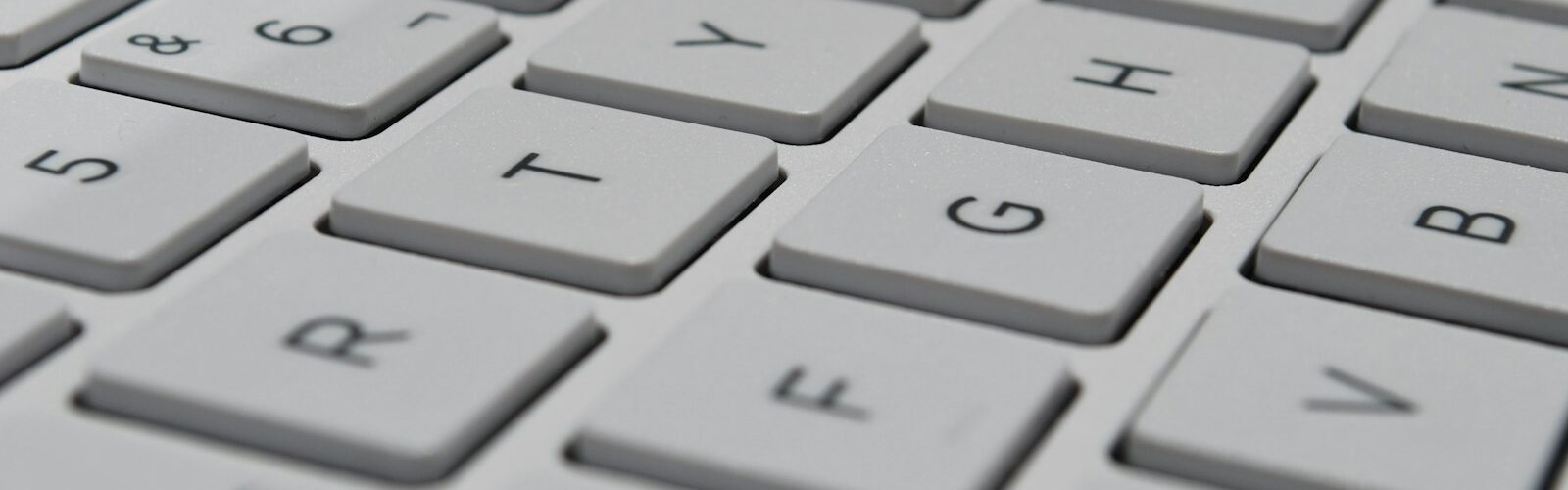 white computer keyboard